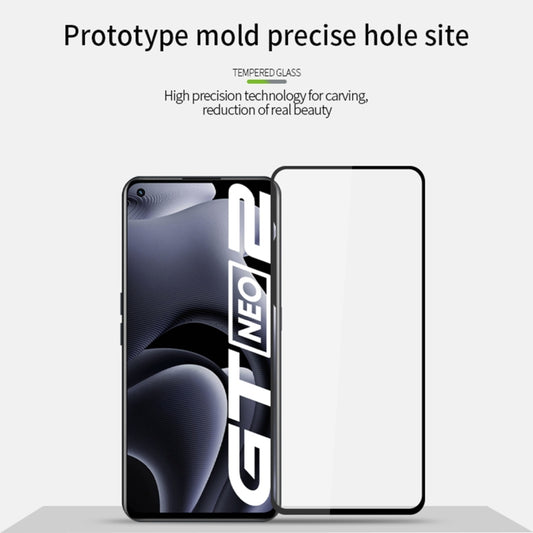For OPPO Realme GT Neo2 PINWUYO 9H 2.5D Full Screen Tempered Glass Film(Black) - Realme Tempered Glass by PINWUYO | Online Shopping UK | buy2fix