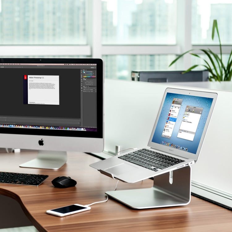 AP-2 Aluminum Alloy 360 Degrees Rotation Adjustable Laptop Stand for 11-17 inch Notebook - Laptop Stand by buy2fix | Online Shopping UK | buy2fix