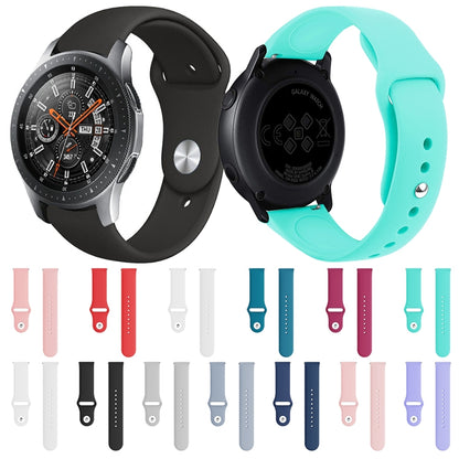 Monochrome Silicone Watch Band for Samsung Galaxy Watch Active 2 22mm(black) - Watch Bands by buy2fix | Online Shopping UK | buy2fix