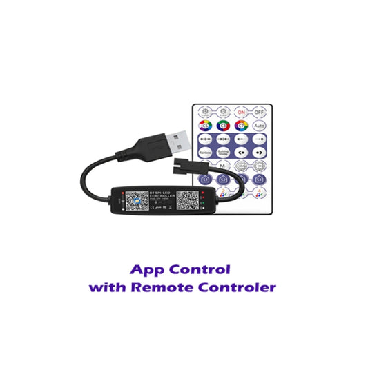 WS2812B USB 5V APP Remote Controller Bluetooth Music Controller for SK6812 WS2811 WS2812 LED Light Strip - LED Controller by buy2fix | Online Shopping UK | buy2fix
