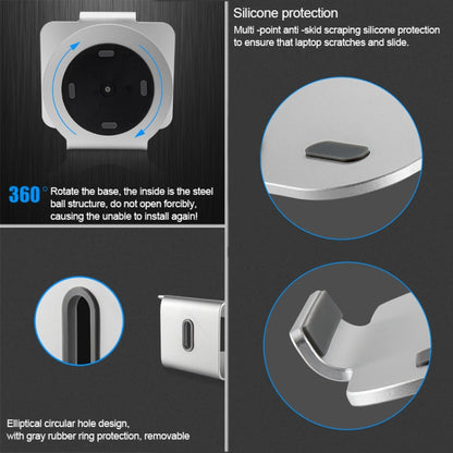 AP-2S Aluminum Alloy Laptop Stand 360 Degrees Rotating Radiator - Laptop Stand by buy2fix | Online Shopping UK | buy2fix