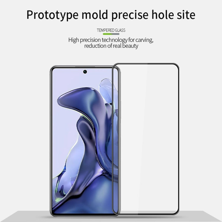 For Xiaomi Mi 11T / 11T Pro MOFI 9H 3D Explosion-proof Curved Screen Tempered Glass Film(Black) -  by MOFI | Online Shopping UK | buy2fix