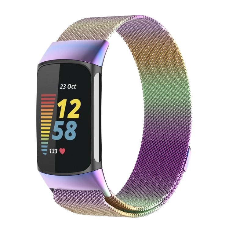Milano Magnetic Metal Watch Band for Fitbit Charge 5(Color) - Watch Bands by buy2fix | Online Shopping UK | buy2fix