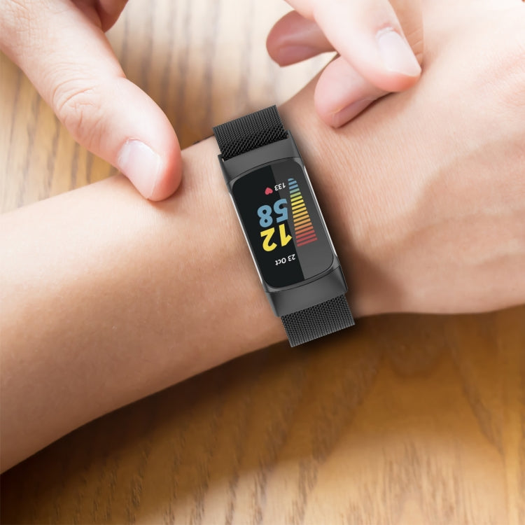 Milano Magnetic Metal Watch Band for Fitbit Charge 5(Color) - Watch Bands by buy2fix | Online Shopping UK | buy2fix