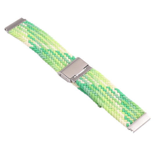 For Samsung Galaxy Watch 4 / Watch 5 20mm Nylon Braided Metal Buckle Watch Band(Turquoise) - Watch Bands by buy2fix | Online Shopping UK | buy2fix