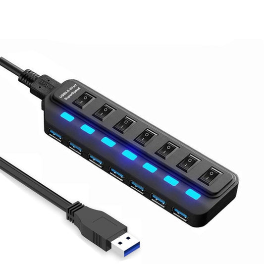 7 Ports USB 3.0 HUB Independent Switching Splitter by buy2fix