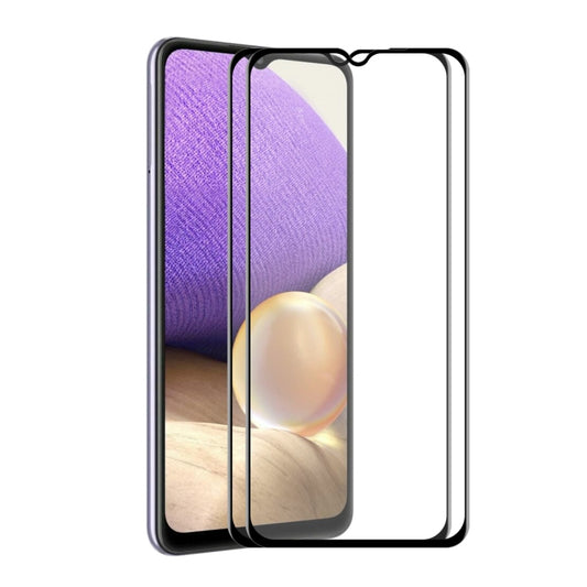 For Samsung Galaxy A32 5G 2 PCS ENKAY Hat-Prince Full Glue Tempered Glass 6D Full Coverage Anti-scratch Protector - Galaxy Tempered Glass by ENKAY | Online Shopping UK | buy2fix