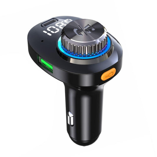 C18 Car Audio Receiver 3.1A Quick Charge USB Device BT 5.0 Color LED Backlight FM Transmitter - Bluetooth Car Kits by buy2fix | Online Shopping UK | buy2fix