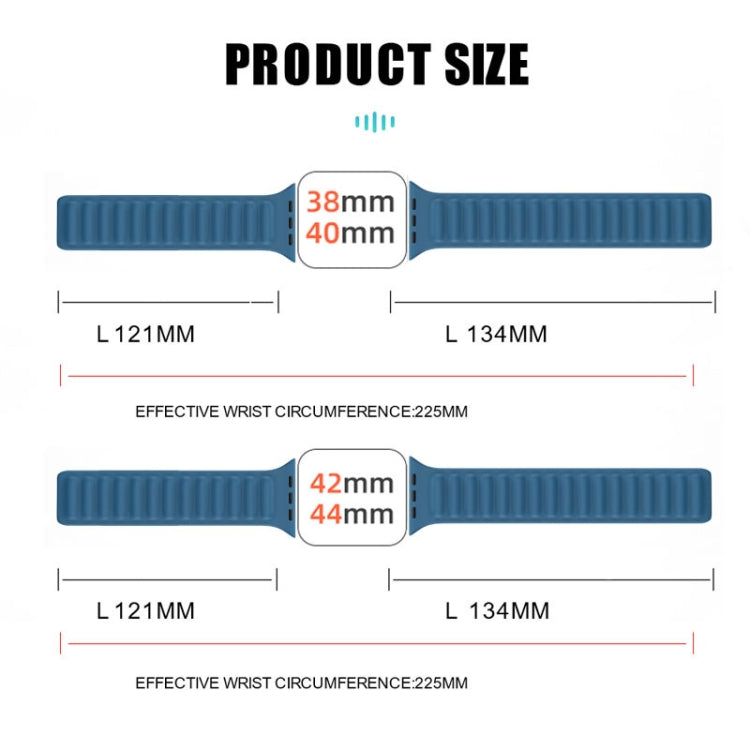 Silicone Magnetic Strap Watch Band For Apple Watch Ultra 49mm&Watch Ultra 2 49mm / Series 9&8&7 45mm / SE 3&SE 2&6&SE&5&4 44mm / 3&2&1 42mm(Red) by buy2fix