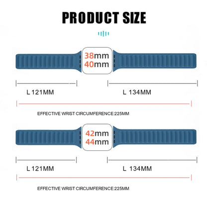 Silicone Magnetic Strap Watch Band For Apple Watch Ultra 49mm&Watch Ultra 2 49mm / Series 9&8&7 45mm / SE 3&SE 2&6&SE&5&4 44mm / 3&2&1 42mm(Red) by buy2fix