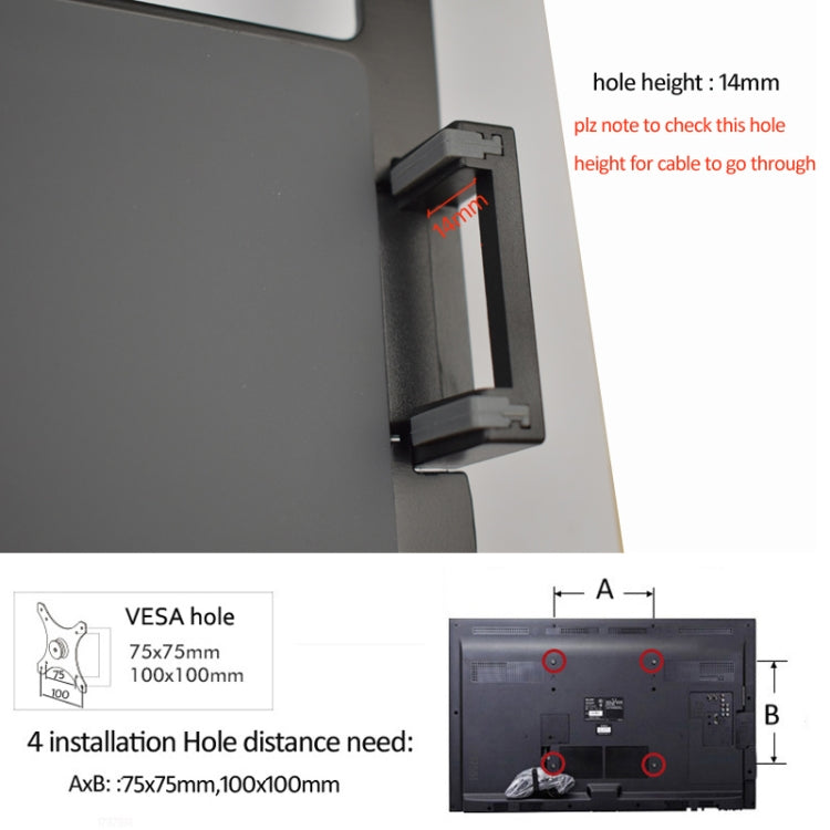 OL-3S Aluminum Height Adjustable Desktop Computer Stand for 17-32 inch and 12-17 inch Monitor(Black) - Laptop Stand by buy2fix | Online Shopping UK | buy2fix