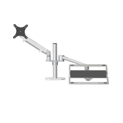 OL-3S Aluminum Height Adjustable Desktop Computer Stand for 17-32 inch and 12-17 inch Monitor(Silver) - Laptop Stand by buy2fix | Online Shopping UK | buy2fix
