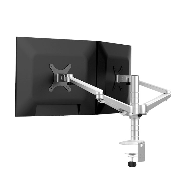 OA-4S Aluminum Double Arm Desktop Display Table Monitor Mount Stand - Laptop Stand by buy2fix | Online Shopping UK | buy2fix