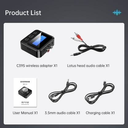 C39S Bluetooth Receiver Transmitter RCA Speaker to 3.5mm Wireless Audio Adapter - Audio Receiver Transmitter by buy2fix | Online Shopping UK | buy2fix
