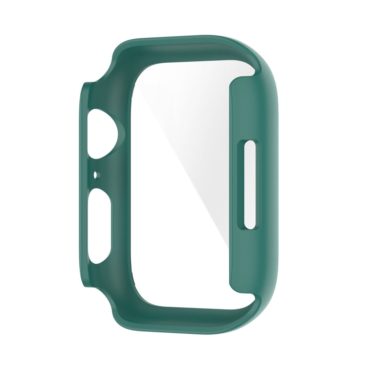Shockproof PC Protective Case with Tempered Glass Film For Apple Watch Series 9 / 8 / 7 45mm(black) - Watch Cases by buy2fix | Online Shopping UK | buy2fix