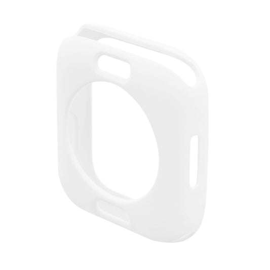 ENKAY Hat-Prince Protective TPU Watch Case + Full Coverage PET Screen Protector Film For Apple Watch Series 8 / 7 45mm(White) - Watch Cases by ENKAY | Online Shopping UK | buy2fix