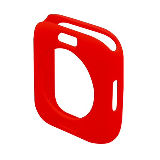 ENKAY Hat-Prince Protective TPU Watch Case + Full Coverage PET Screen Protector Film For Apple Watch Series 8 / 7 45mm(Red) - Watch Cases by ENKAY | Online Shopping UK | buy2fix