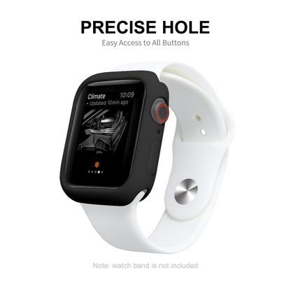 ENKAY Hat-Prince Protective TPU Watch Case + Full Coverage PET Screen Protector Film For Apple Watch Series 8 / 7 45mm(Red) - Watch Cases by ENKAY | Online Shopping UK | buy2fix