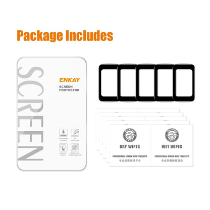 For Fitbit Charge 5 / Charge 6 5pcs ENKAY Hat-Prince 3D Curved Edge PC Edge PMMA HD Screen Film - Screen Protector by ENKAY | Online Shopping UK | buy2fix