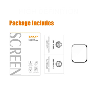 ENKAY Hat-Prince 3D Curved Edge Full Coverage Full Tempered Glass HD Screen Protector Film For Apple Watch Series 9 / 8 / 7 41mm(Black) - Screen Protector by ENKAY | Online Shopping UK | buy2fix