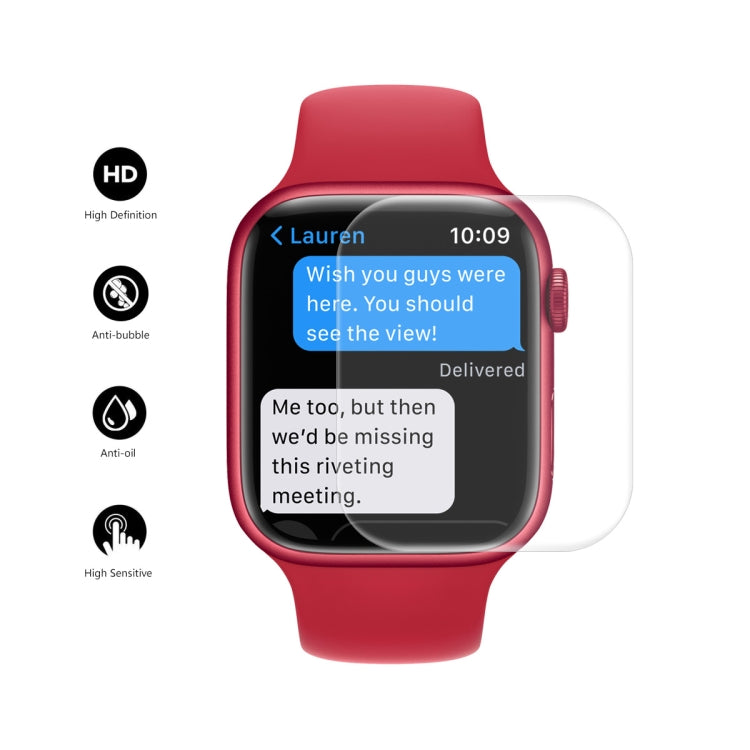 ENKAY Hat-Prince Electroplate PC Diamond Watch Case + Full Coverage Curved PET Screen Protector Film For Apple Watch Series 8 / 7 45mm(Silver) - Watch Cases by ENKAY | Online Shopping UK | buy2fix