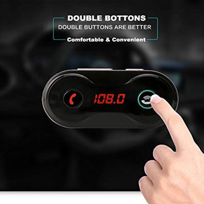 C8 Car Wireless FM Transmitter Modulator Bluetooth  Charger Kit AUX Hands Free Mini MP3 Music Player - Bluetooth Car Kits by buy2fix | Online Shopping UK | buy2fix
