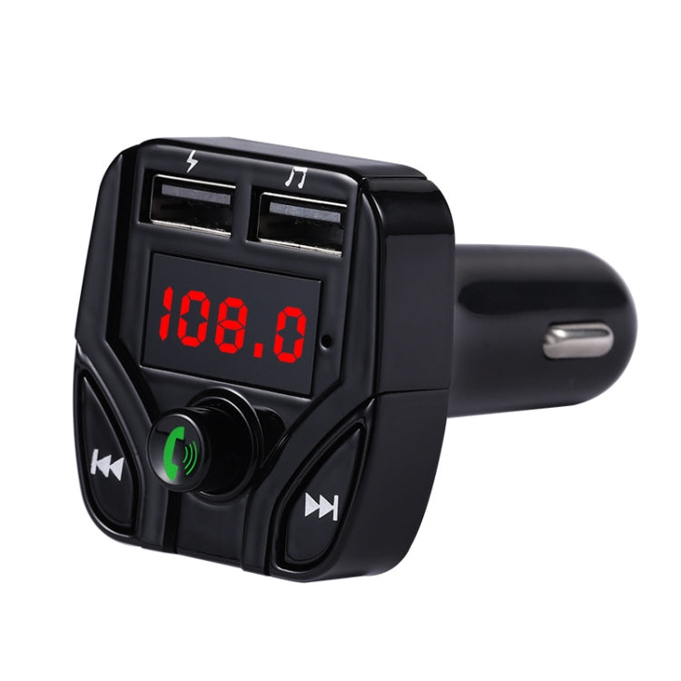 C4 Bluetooth MP3 Hands-free Car Device LCD FM Transmitter Dual USB Charger - Bluetooth Car Kits by buy2fix | Online Shopping UK | buy2fix