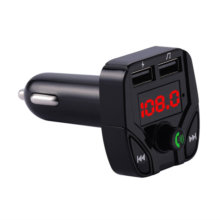 C4 Bluetooth MP3 Hands-free Car Device LCD FM Transmitter Dual USB Charger - Bluetooth Car Kits by buy2fix | Online Shopping UK | buy2fix