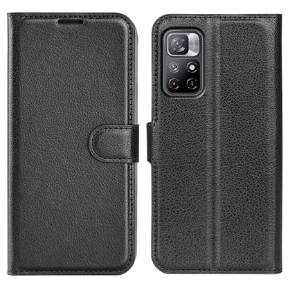 For Xiaomi Redmi Note 11 Litchi Texture Horizontal Flip Protective Case with Holder & Card Slots & Wallet(Black) by buy2fix