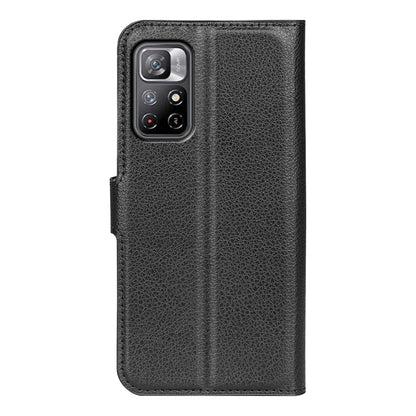 For Xiaomi Redmi Note 11 Litchi Texture Horizontal Flip Protective Case with Holder & Card Slots & Wallet(Black) by buy2fix