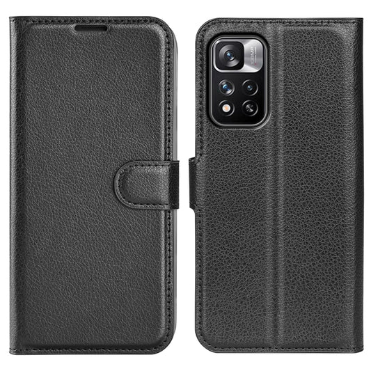 For Xiaomi Redmi Note 11 Pro / Note 11 Pro+ Litchi Texture Horizontal Flip Protective Case with Holder & Card Slots & Wallet(Black) by buy2fix