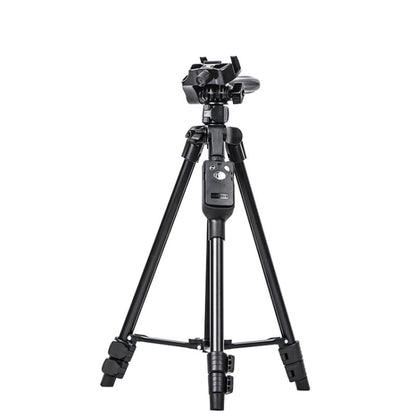 YUNTENG 6208 Aluminum Tripod Mount with Bluetooth Remote Control &  3-Way Head & Phone Clamp - Tripods by YUNTENG | Online Shopping UK | buy2fix