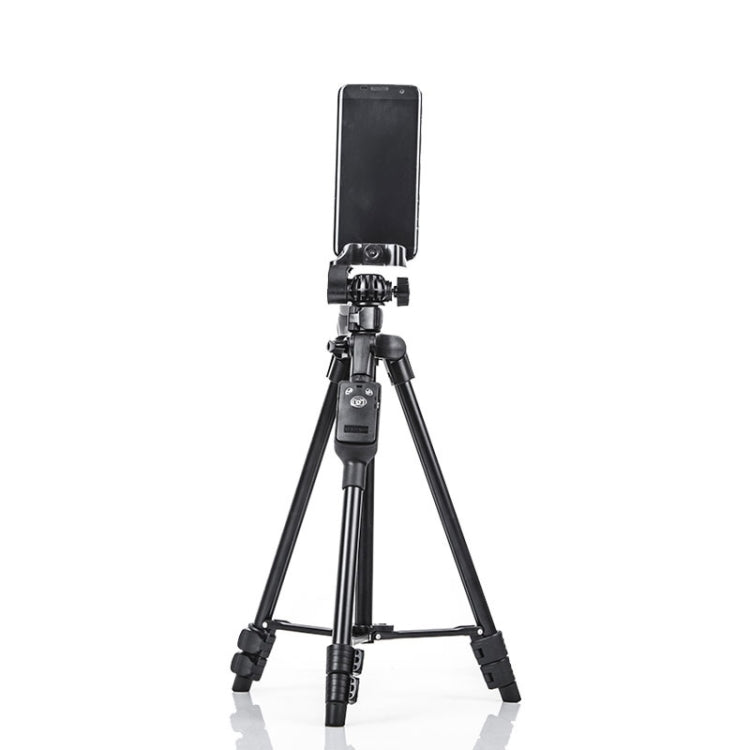 YUNTENG 6208 Aluminum Tripod Mount with Bluetooth Remote Control &  3-Way Head & Phone Clamp - Tripods by YUNTENG | Online Shopping UK | buy2fix