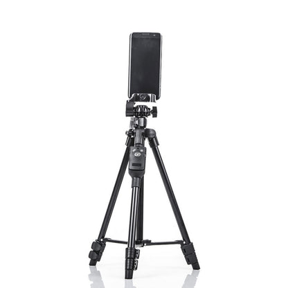 YUNTENG 6208 Aluminum Tripod Mount with Bluetooth Remote Control &  3-Way Head & Phone Clamp - Tripods by YUNTENG | Online Shopping UK | buy2fix