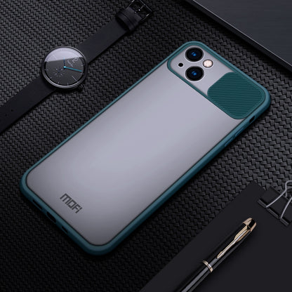 For iPhone 13 MOFI Translucent Frosted PC + TPU Phone Case(Green) - iPhone 13 Cases by MOFI | Online Shopping UK | buy2fix