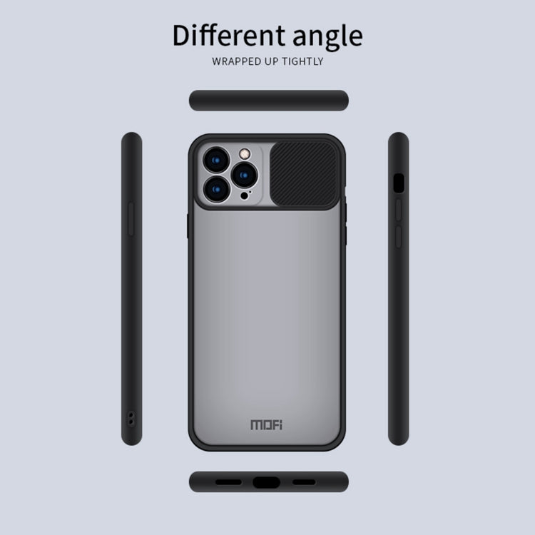 For iPhone 13 Pro Max MOFI Translucent Frosted PC + TPU Phone Case(Black) - iPhone 13 Cases by MOFI | Online Shopping UK | buy2fix