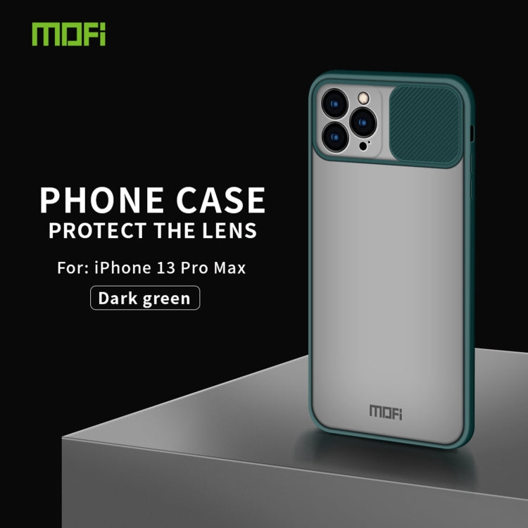 For iPhone 13 Pro Max MOFI Translucent Frosted PC + TPU Phone Case(Green) - iPhone 13 Cases by MOFI | Online Shopping UK | buy2fix