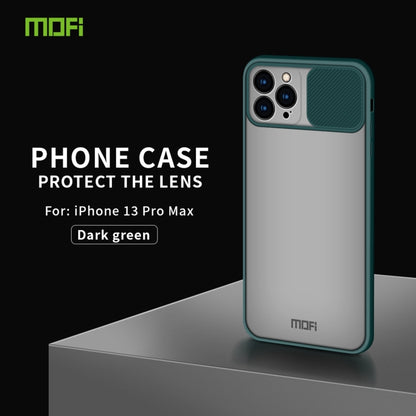 For iPhone 13 Pro Max MOFI Translucent Frosted PC + TPU Phone Case(Green) - iPhone 13 Cases by MOFI | Online Shopping UK | buy2fix