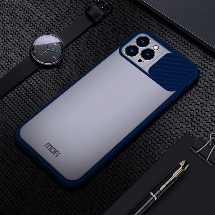 For iPhone 13 Pro Max MOFI Translucent Frosted PC + TPU Phone Case(Blue) - iPhone 13 Cases by MOFI | Online Shopping UK | buy2fix
