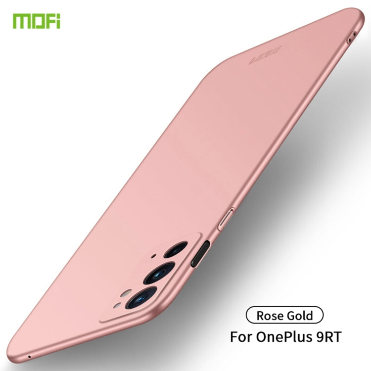 For OnePlus 9RT 5G MOFI Frosted PC Ultra-thin Hard Phone Case(Rose Gold) - OnePlus Cases by MOFI | Online Shopping UK | buy2fix