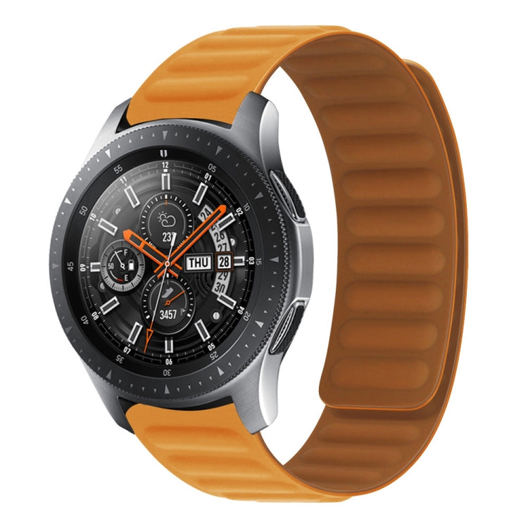 22mm Silicone Magnetic Watch Band For Huawei Watch GT2 Pro(Orange Yellow) by buy2fix