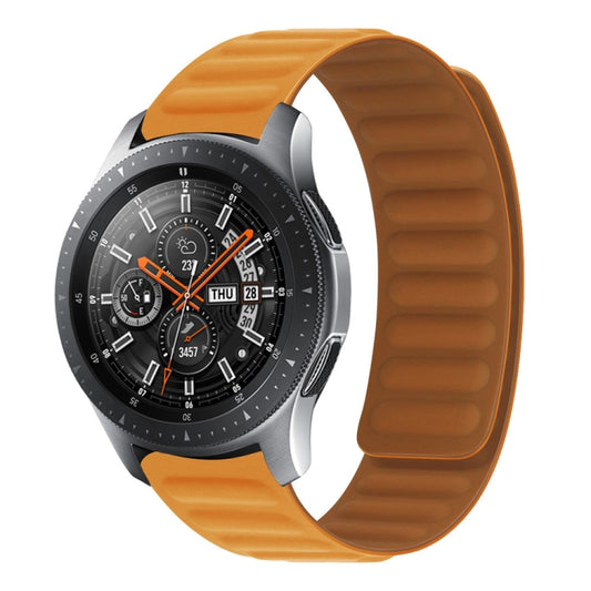 22mm Silicone Magnetic Watch Band For Huawei Watch GT2 Pro(Orange Yellow) by buy2fix