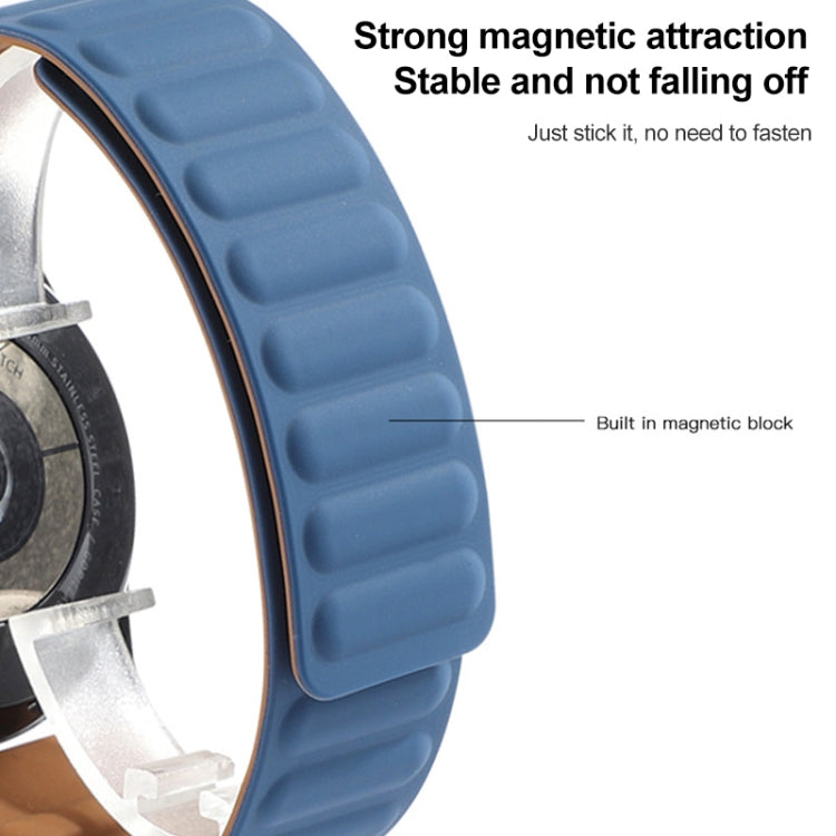 22mm Silicone Magnetic Watch Band For Honor Watch GS3 / Magic(Yellow) - Watch Bands by buy2fix | Online Shopping UK | buy2fix