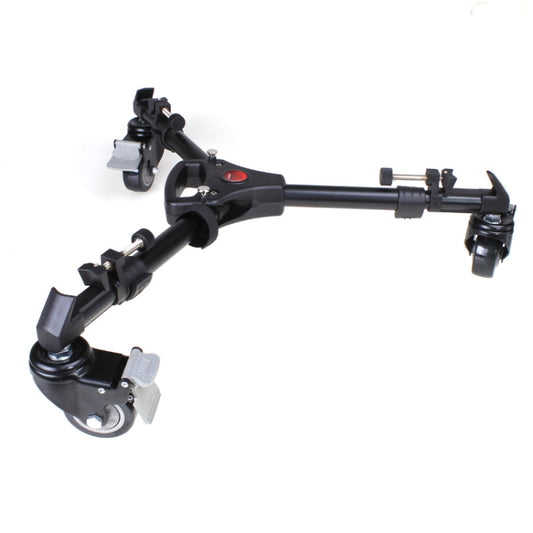 YUNTENG 901 Aluminium Alloy Camera Tripod Foot Wheel Pulley Base, Load 30KG - Other Accessories by YUNTENG | Online Shopping UK | buy2fix