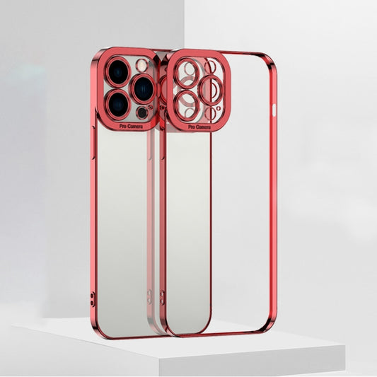 For iPhone 12 Pro Max Electroplating TPU Phone Case For iPhone  12 Pro Max(Red) - iPhone 12 Pro Max Cases by buy2fix | Online Shopping UK | buy2fix