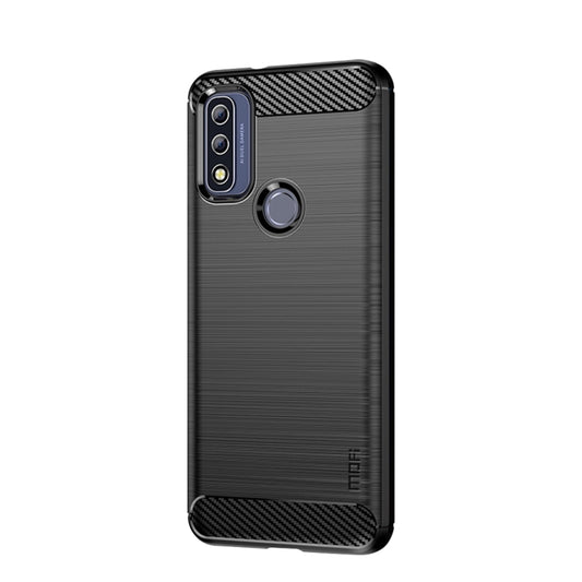 For Motorola Moto G Pure 2021 MOFI Gentleness Series Brushed Texture Carbon Fiber Soft TPU Case(Black) - Motorola Cases by MOFI | Online Shopping UK | buy2fix
