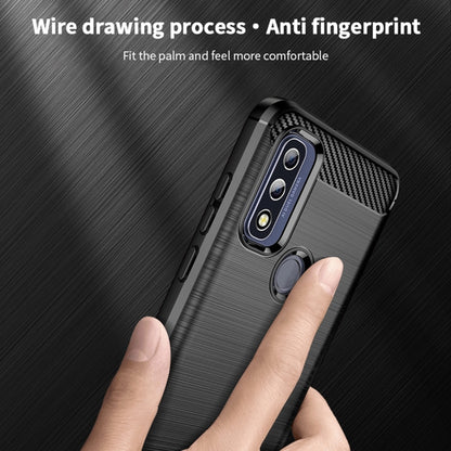 For Motorola Moto G Pure 2021 MOFI Gentleness Series Brushed Texture Carbon Fiber Soft TPU Case(Black) - Motorola Cases by MOFI | Online Shopping UK | buy2fix