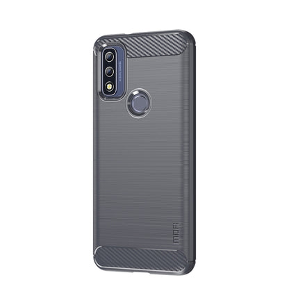 For Motorola Moto G Pure 2021 MOFI Gentleness Series Brushed Texture Carbon Fiber Soft TPU Case(Gray) - Motorola Cases by MOFI | Online Shopping UK | buy2fix