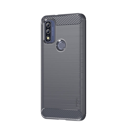For Motorola Moto G Pure 2021 MOFI Gentleness Series Brushed Texture Carbon Fiber Soft TPU Case(Gray) - Motorola Cases by MOFI | Online Shopping UK | buy2fix