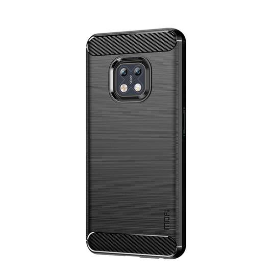For Nokia XR20 MOFI Gentleness Series Brushed Texture Carbon Fiber Soft TPU Case(Black) - Nokia Cases by MOFI | Online Shopping UK | buy2fix